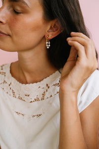 Luxe Pearl Hoops