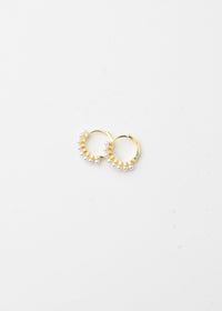 French Pearl Buckle Hoops