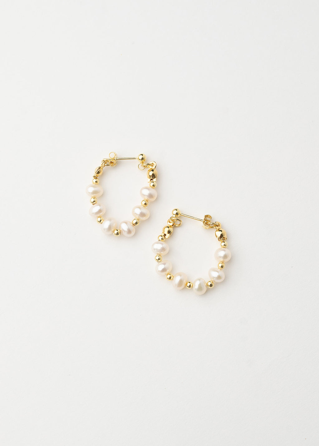 Luxe Pearl Hoops