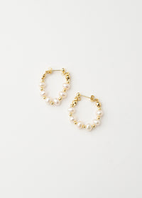 Luxe Pearl Hoops