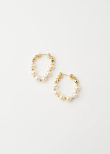 Luxe Pearl Hoops