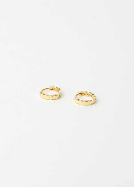 【HYERES LOR】22FW★ Remidi Rattan Hoop SV(Y) Earring M Greca Hoop Earrings - 14K Gold - GREEK ROOTS
