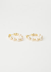 Luxe Pearl Hoops