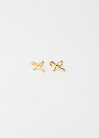 Gold Bow Studs