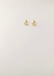 Gold Cross Earrings